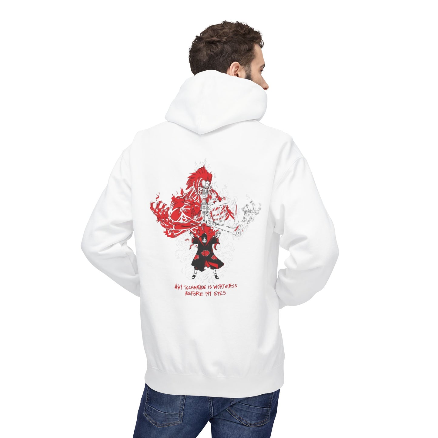 itachi uchiha any technique is worthless before my eyes Unisex Midweight Softstyle Fleece Hoodie