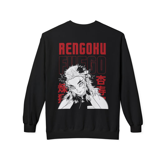 rengoku demon slayer Unisex Midweight Softstyle Fleece Crewneck Sweatshirt