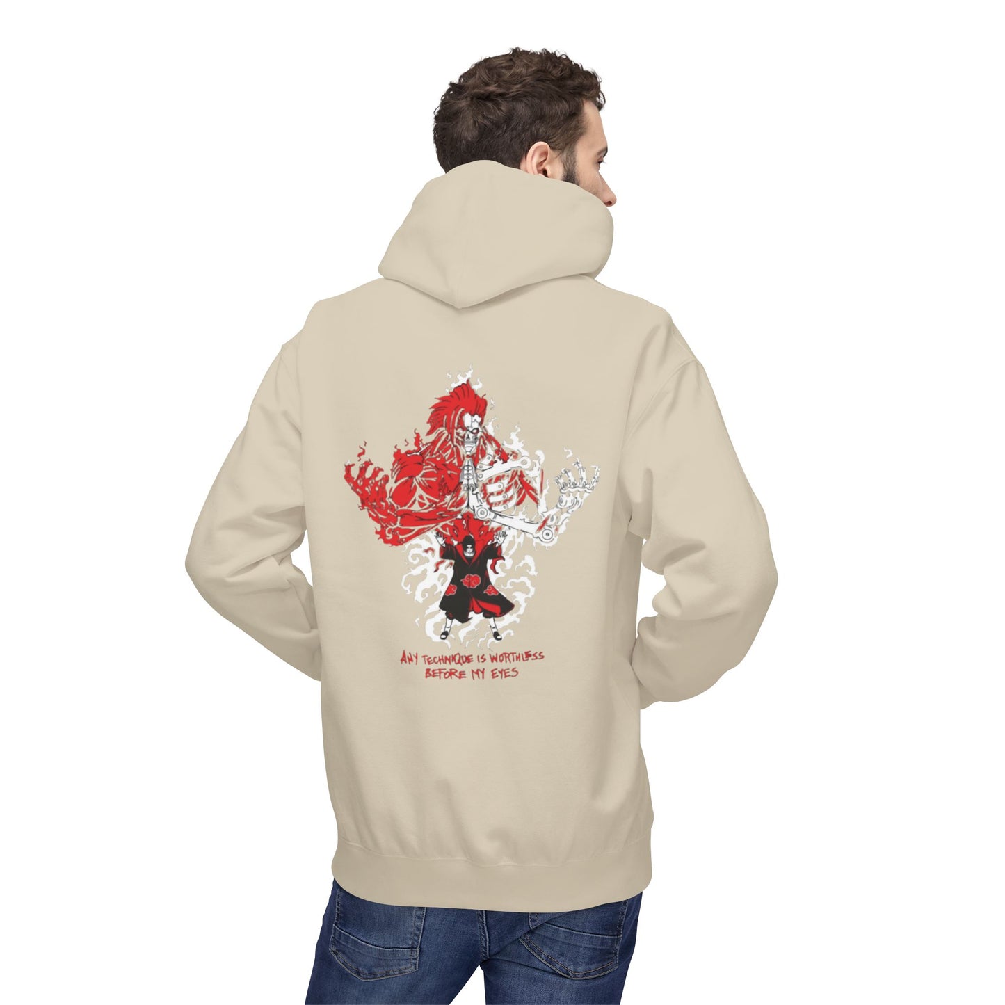 itachi uchiha any technique is worthless before my eyes Unisex Midweight Softstyle Fleece Hoodie