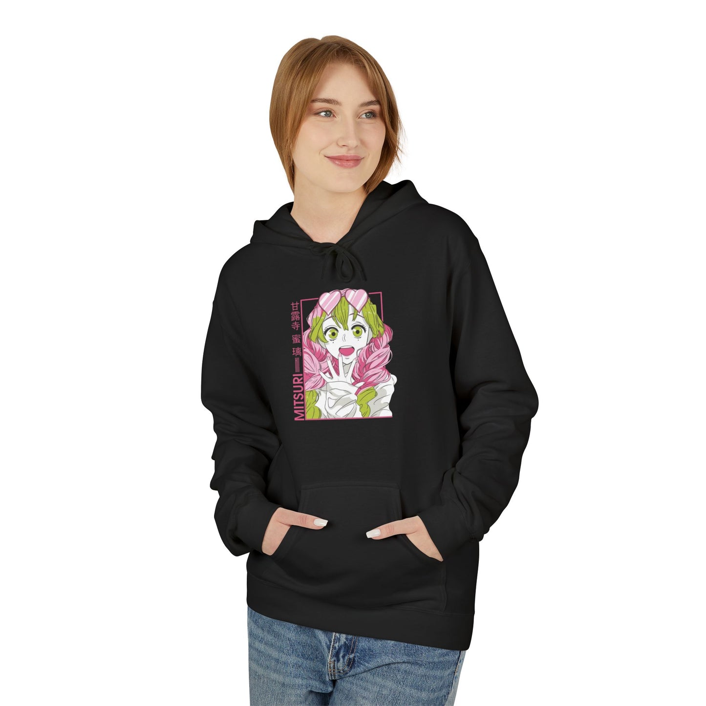 Mitsuri Kanroji demon slayer Unisex Midweight Softstyle Fleece Hoodie