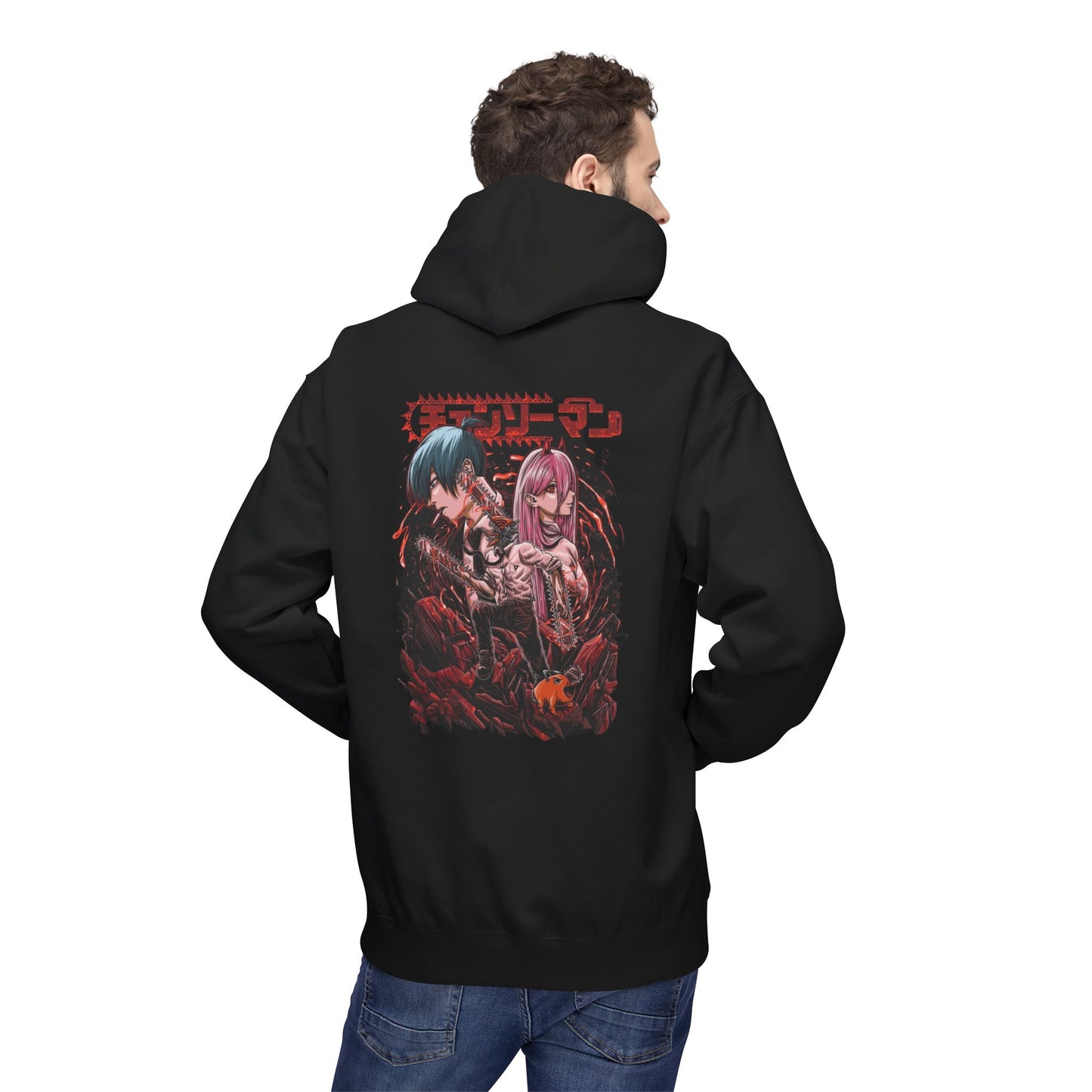 Denji chainsaw man Unisex Midweight Softstyle Fleece Hoodie