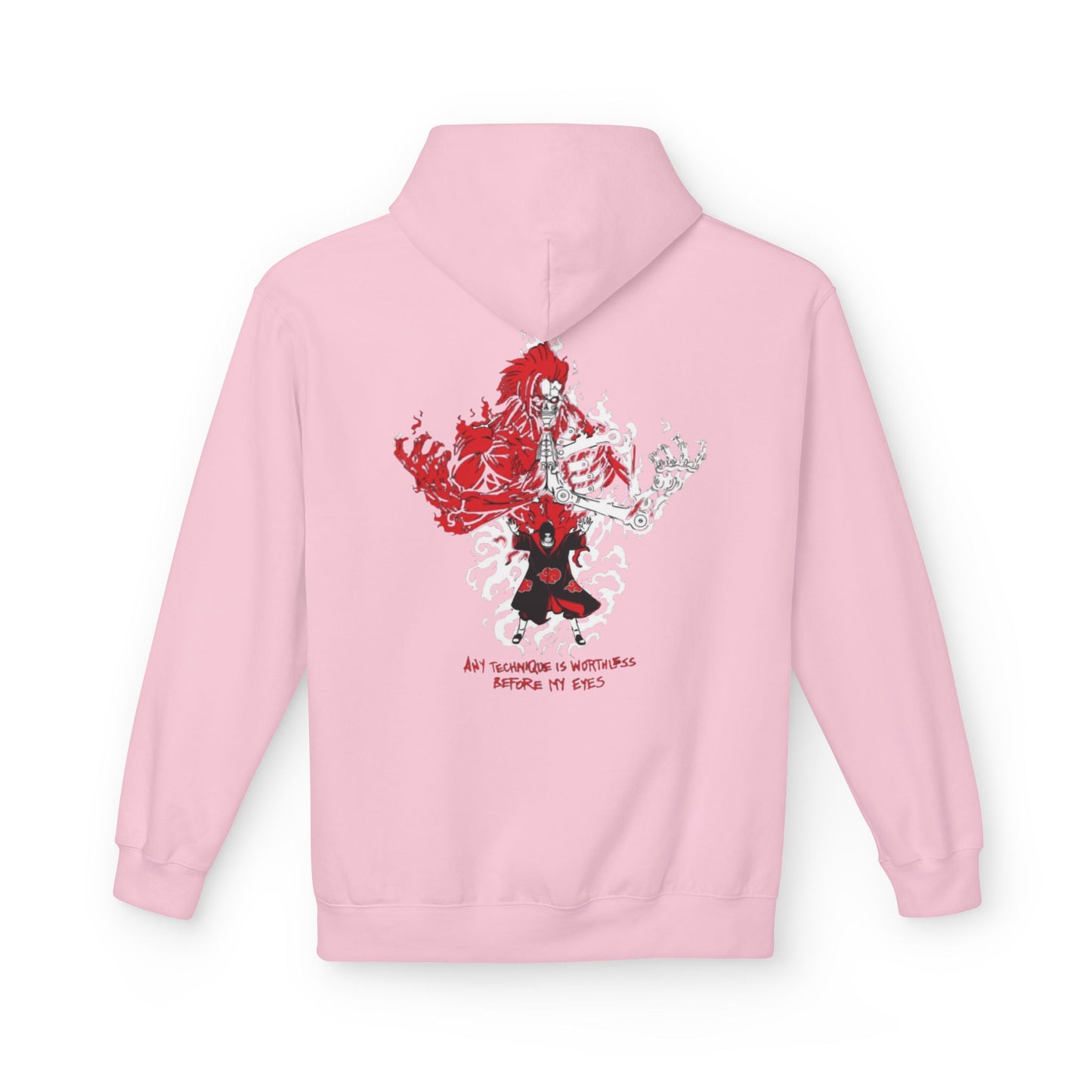 itachi uchiha any technique is worthless before my eyes Unisex Midweight Softstyle Fleece Hoodie