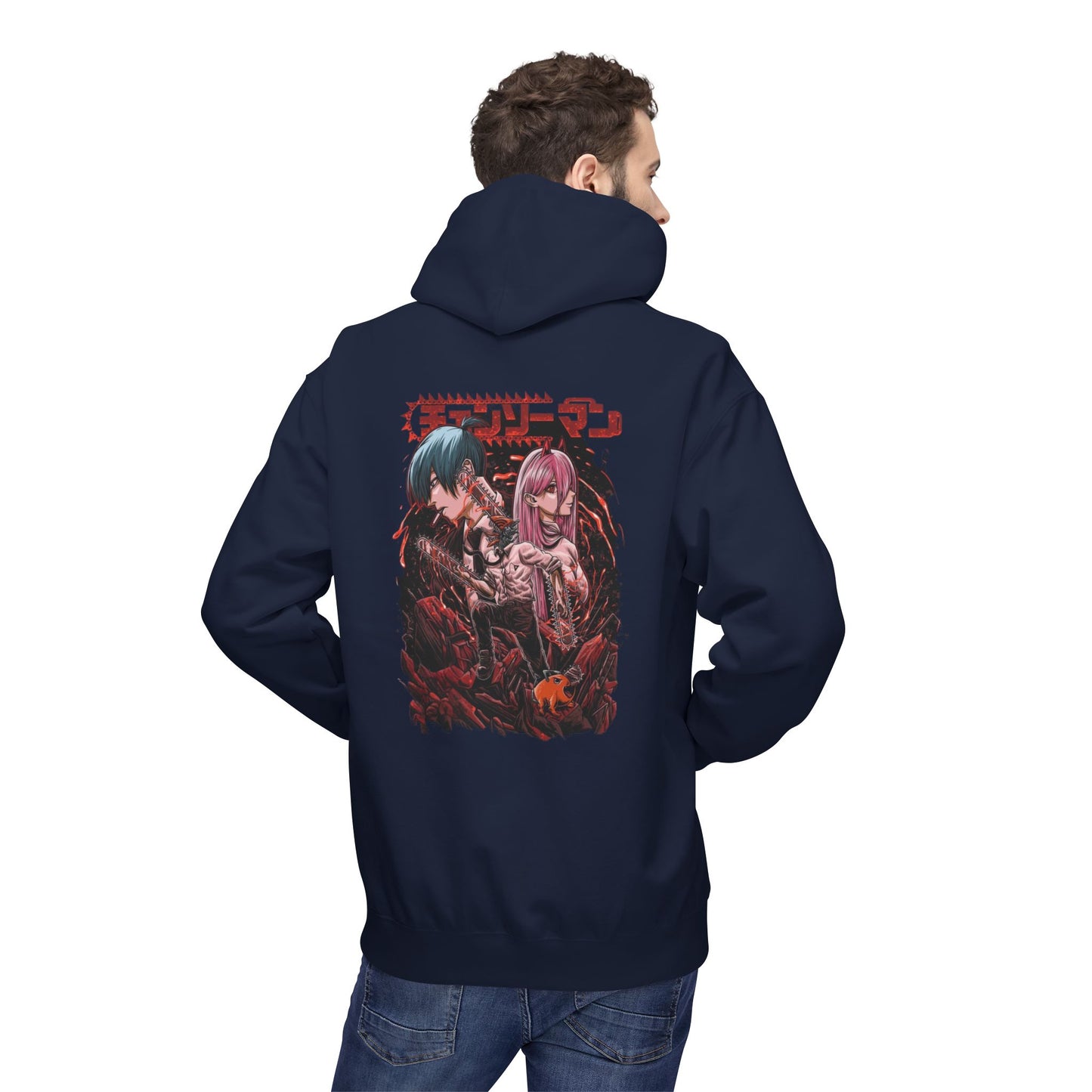 Denji chainsaw man Unisex Midweight Softstyle Fleece Hoodie