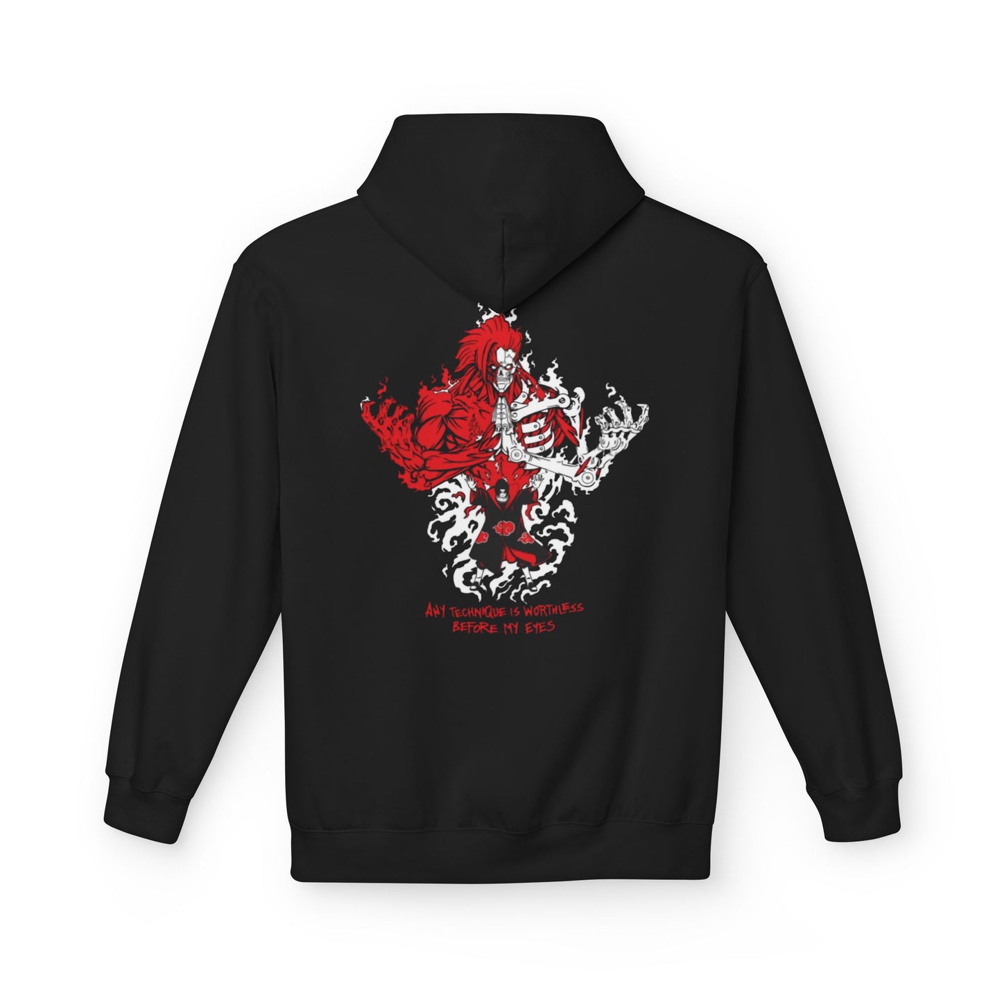 itachi uchiha any technique is worthless before my eyes Unisex Midweight Softstyle Fleece Hoodie