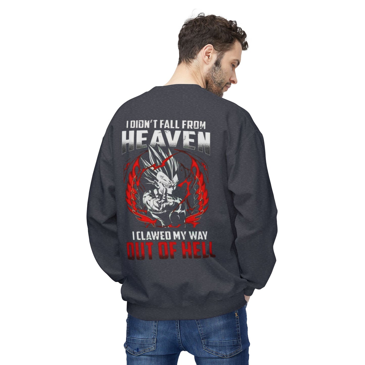 vegeta   Unisex Midweight Softstyle Fleece Crewneck Sweatshirt