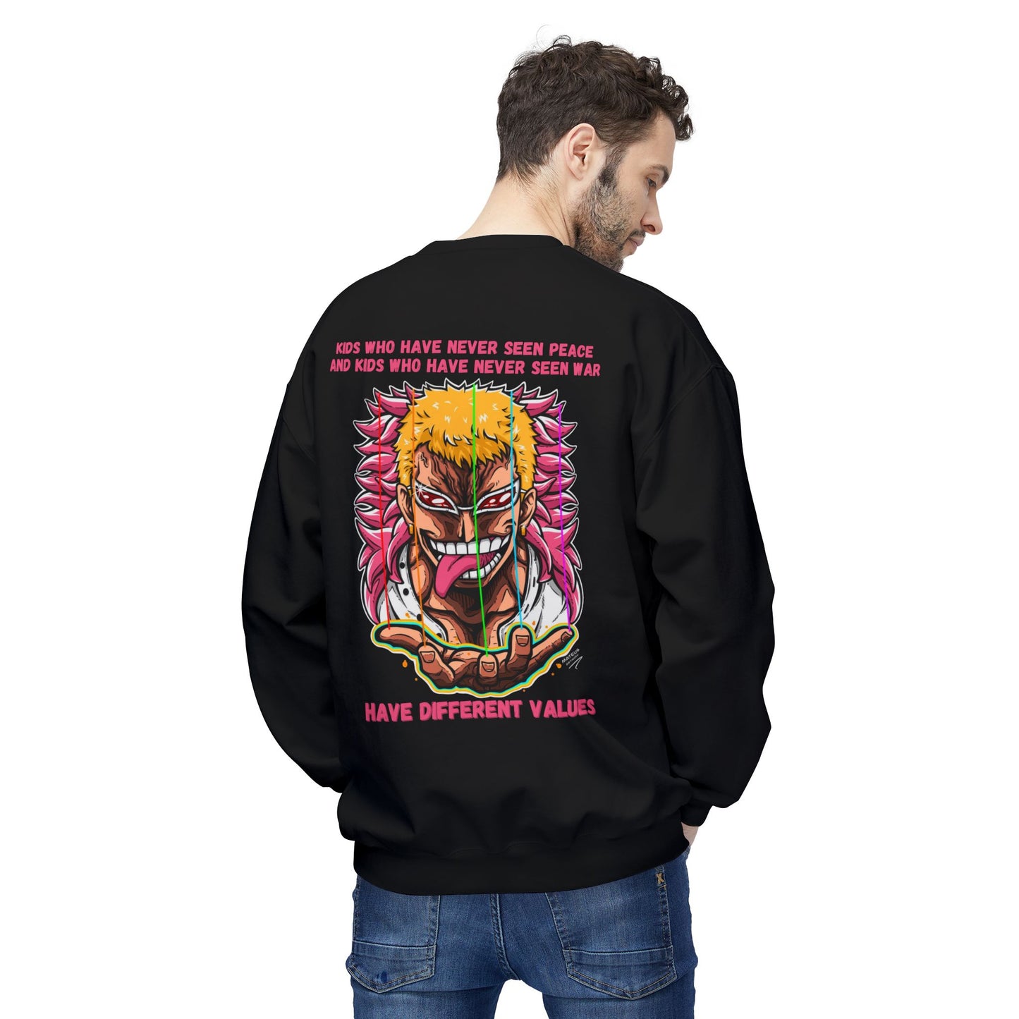 Doflamingo Unisex Midweight Softstyle Fleece Crewneck Sweatshirt