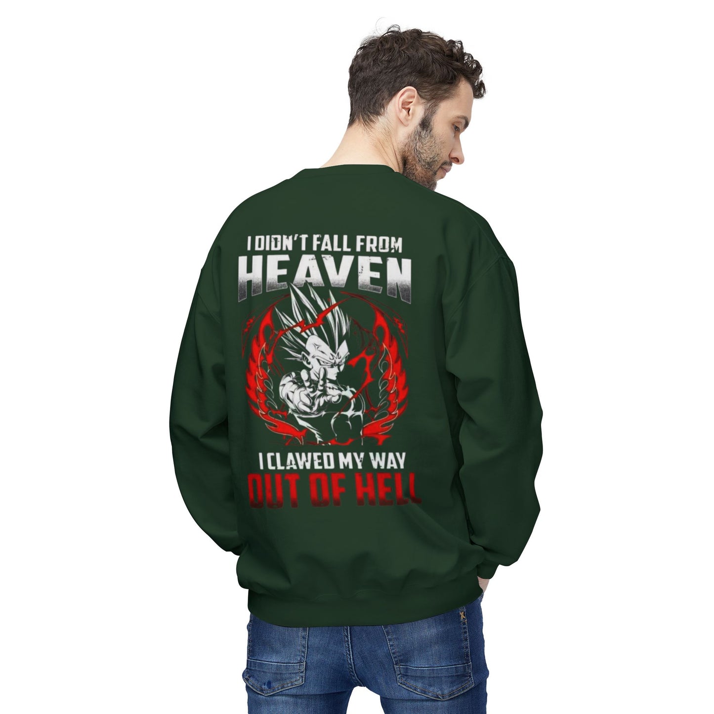 vegeta   Unisex Midweight Softstyle Fleece Crewneck Sweatshirt