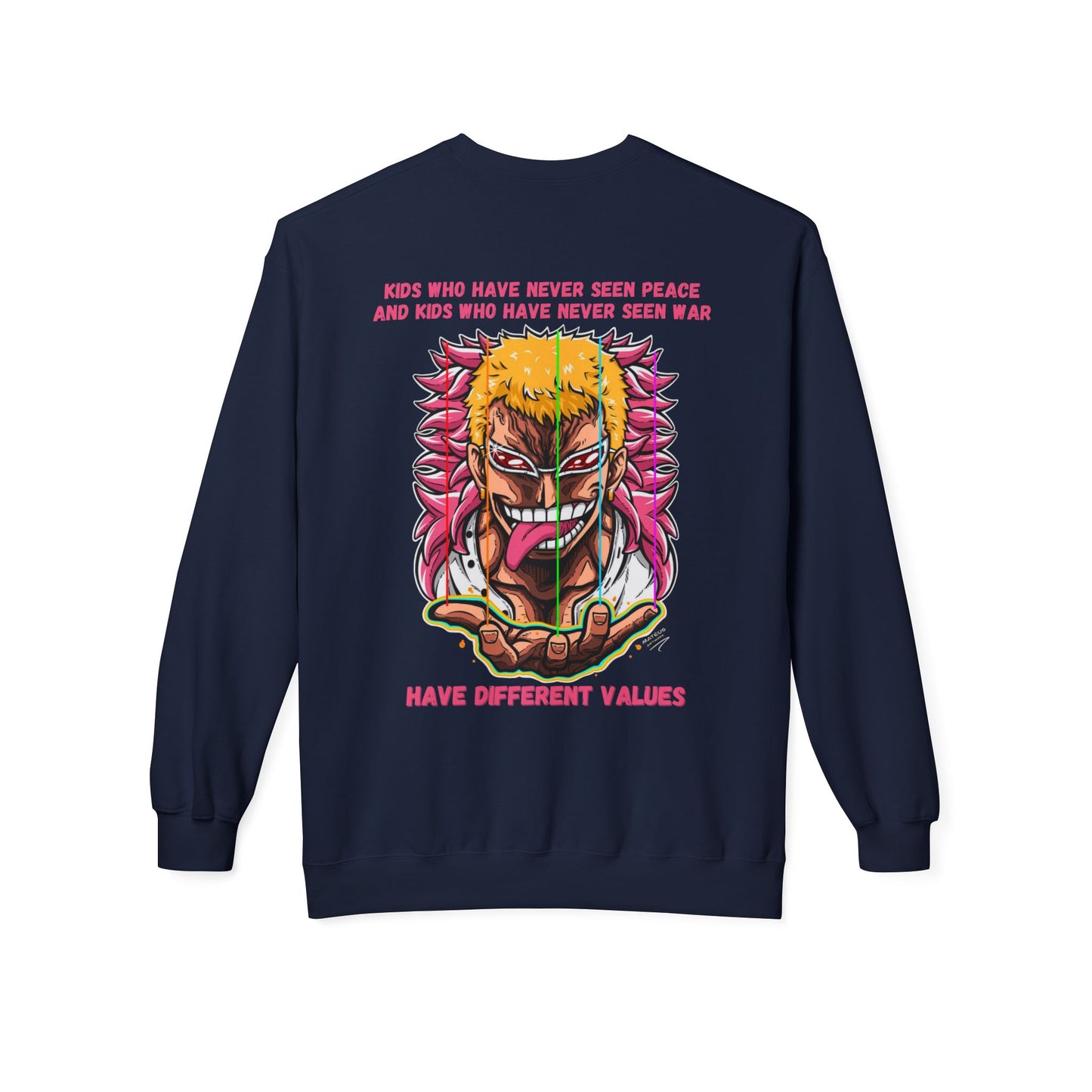 Doflamingo Unisex Midweight Softstyle Fleece Crewneck Sweatshirt