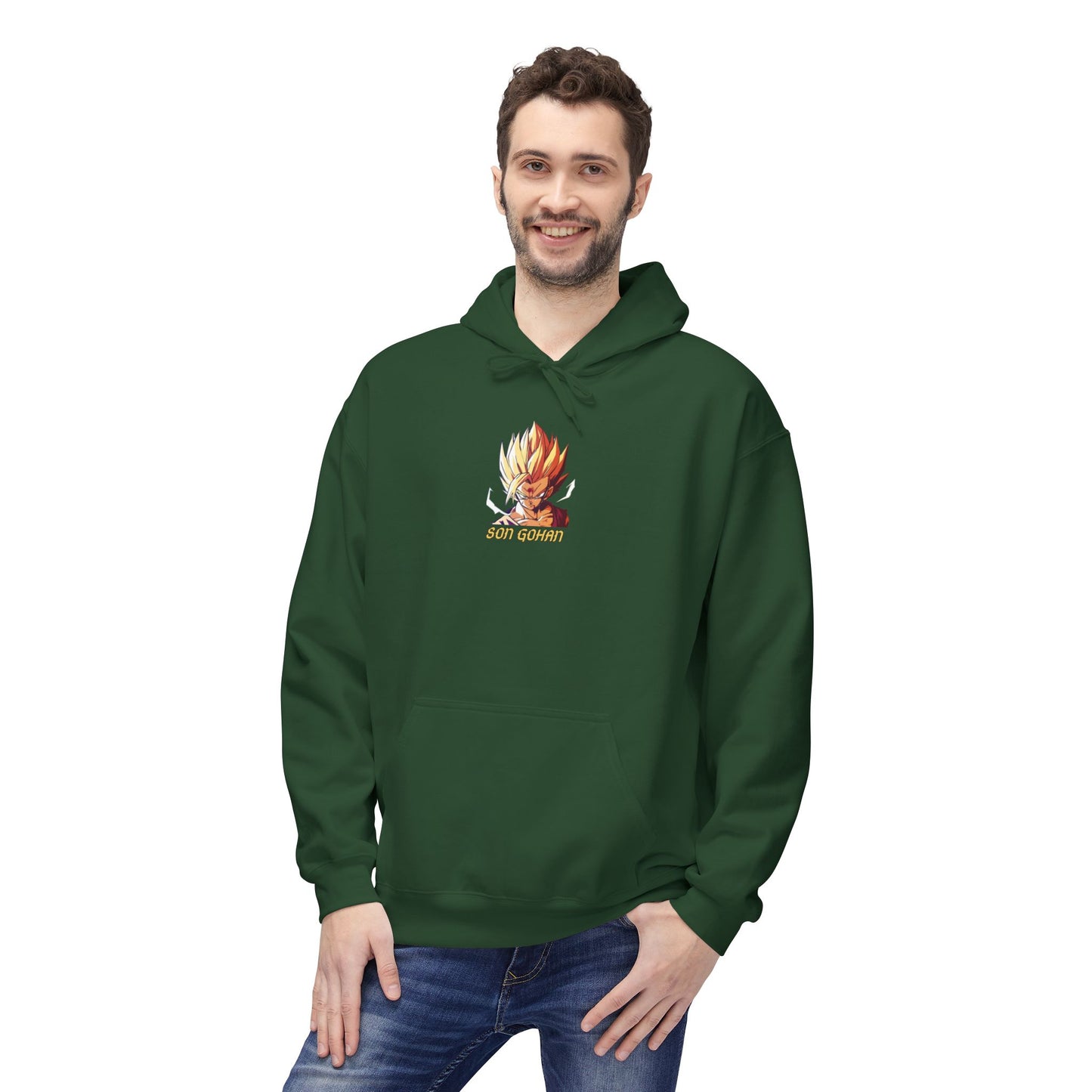 Gohan Unisex Midweight Softstyle Fleece Hoodie