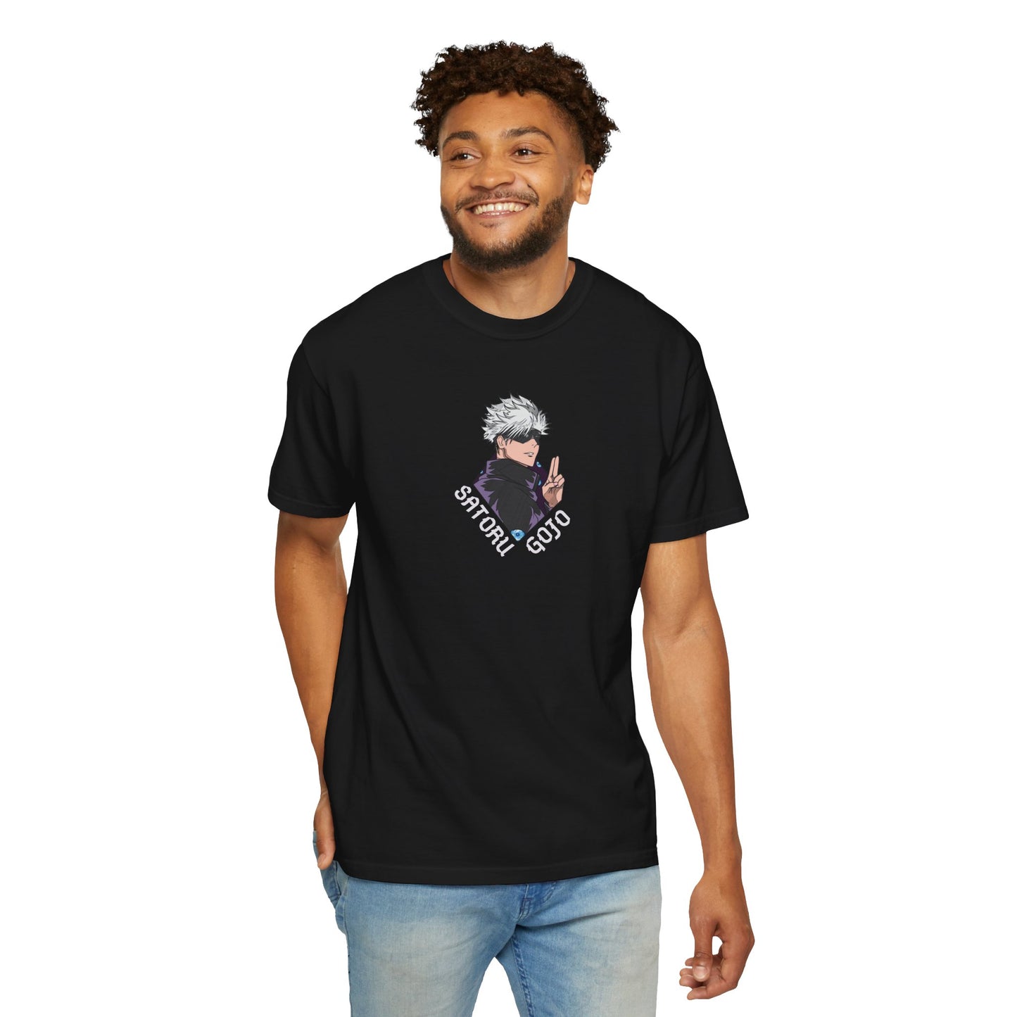 Anime Gojo satoru jujutsu kaisen Unisex Garment-Dyed T-shirt