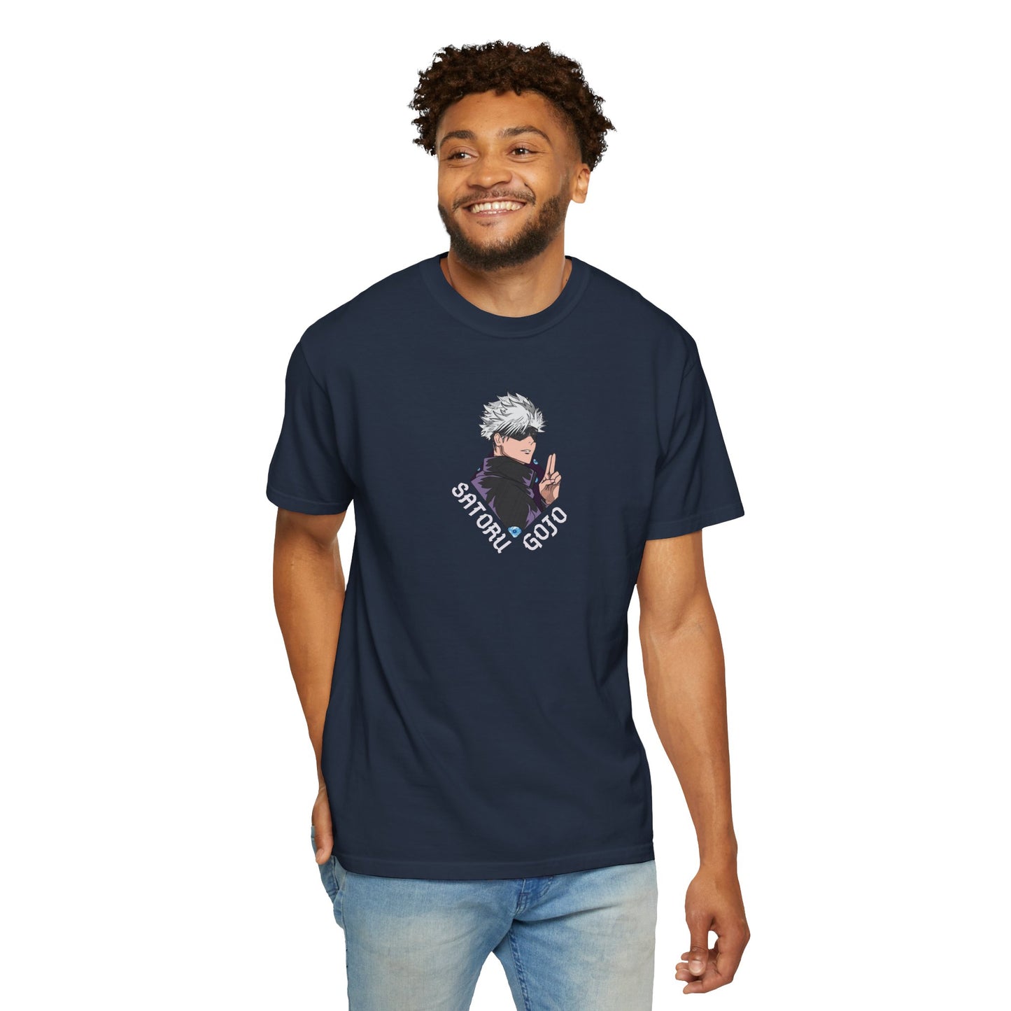 Anime Gojo satoru jujutsu kaisen Unisex Garment-Dyed T-shirt