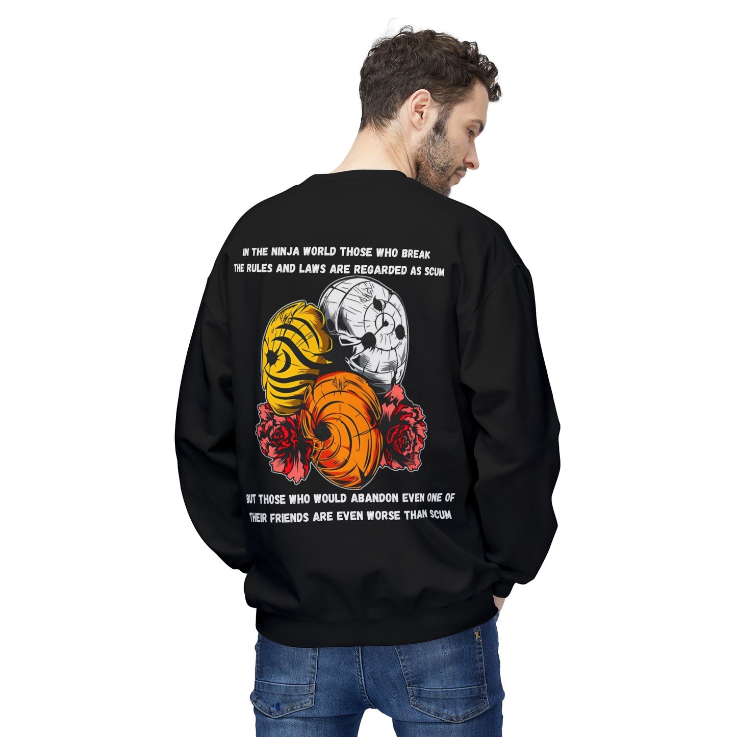 Anime Obito Unisex Midweight Softstyle Fleece Crewneck Sweatshirt