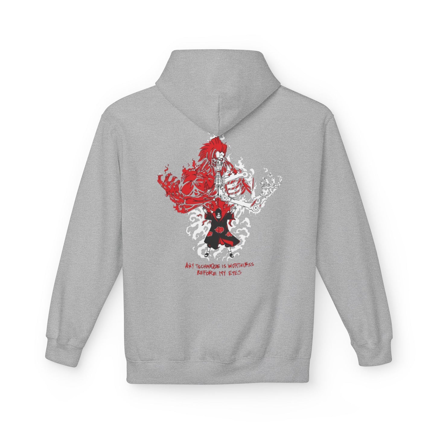 itachi uchiha any technique is worthless before my eyes Unisex Midweight Softstyle Fleece Hoodie