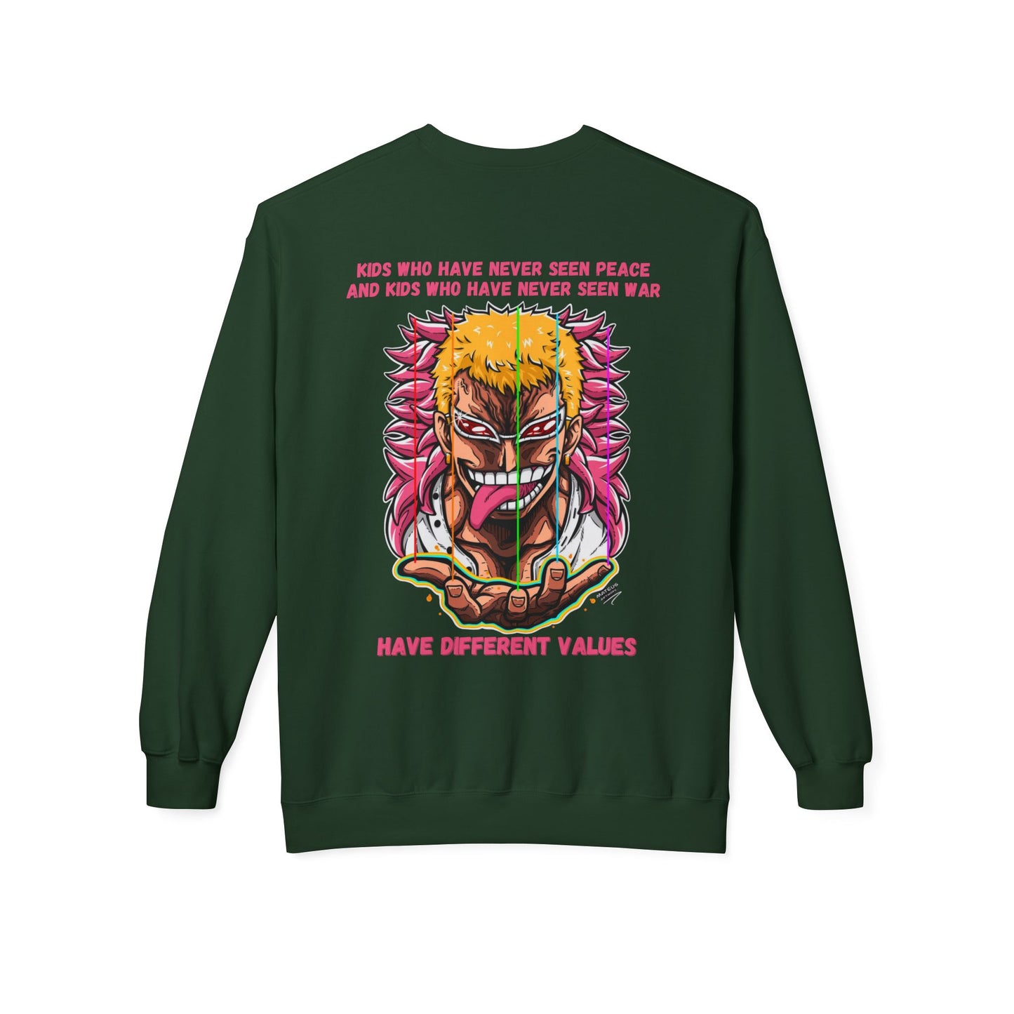 Doflamingo Unisex Midweight Softstyle Fleece Crewneck Sweatshirt