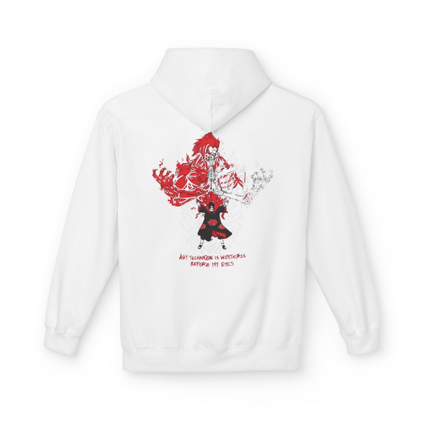 itachi uchiha any technique is worthless before my eyes Unisex Midweight Softstyle Fleece Hoodie