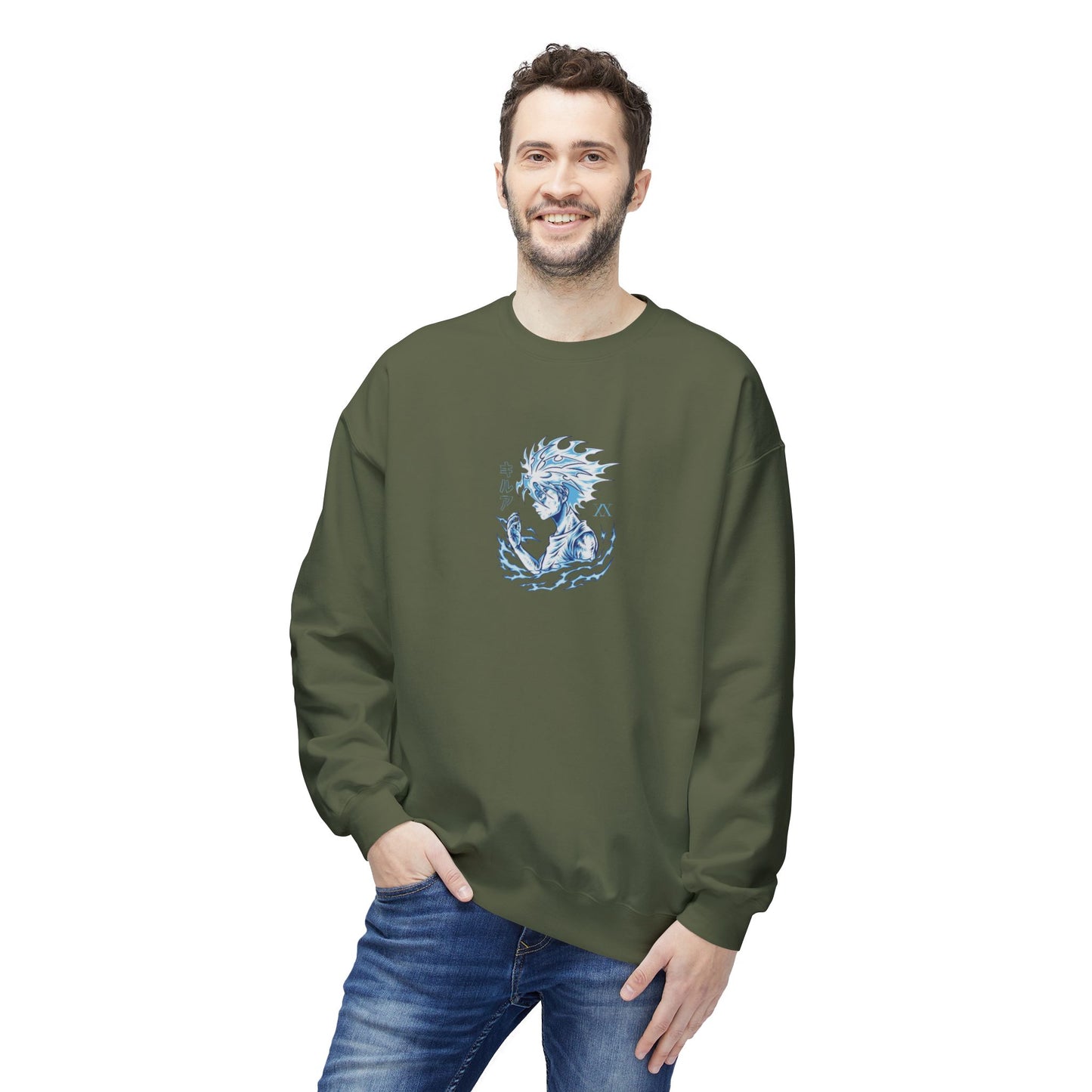 Anime Kilwa hunter x hunter Unisex Midweight Softstyle Fleece Crewneck Sweatshirt