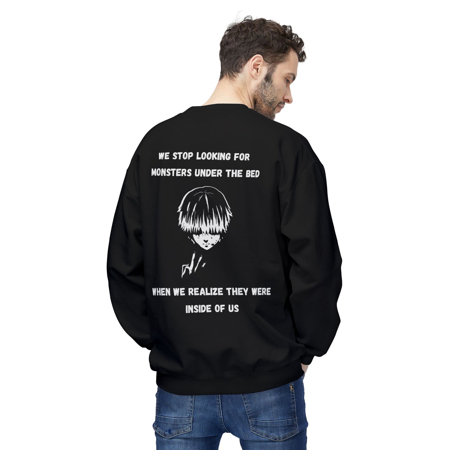 Ken Kaneki tokyo ghoul Unisex Midweight Softstyle Fleece Crewneck Sweatshirt