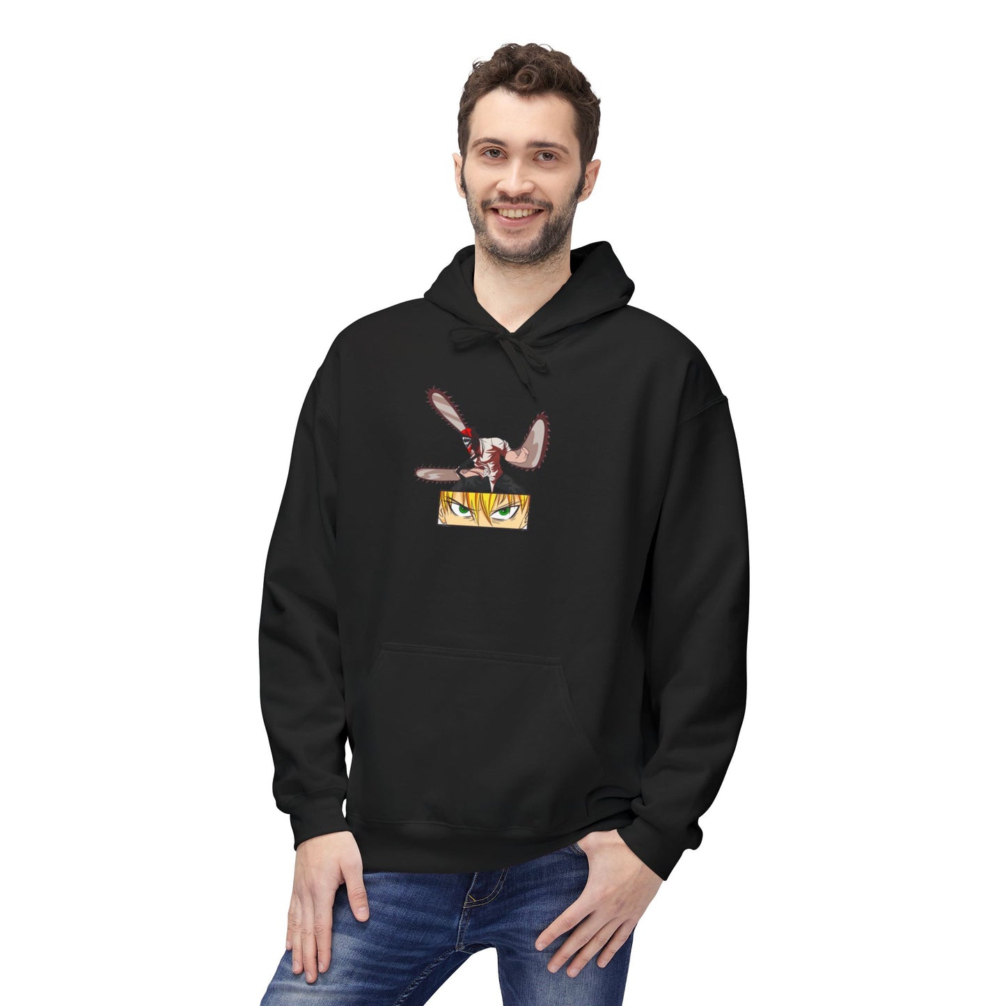 Denji chainsaw man Unisex Midweight Softstyle Fleece Hoodie